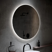 Зеркало Alavann Rondo 90 ALV0115001 с подсветкой цвет Белый с инфракрасным выключателем-1