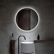 Зеркало Alavann Rondo 70 ALV0113002 с подсветкой цвет Белый с инфракрасным выключателем и подогревом