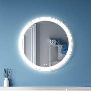 Зеркало Alavann Solis 60 ALV0116005 с подсветкой цвет Белый с сенсорным выключателем и подогревом