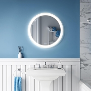 Зеркало Alavann Solis 60 ALV0116005 с подсветкой цвет Белый с сенсорным выключателем и подогревом-3