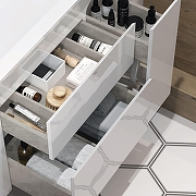 Тумба под раковину Alavann Eva 100 ALV0166001 подвесная цвет Белый-1