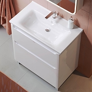 Тумба под раковину Alavann Lana 80 ALV0174002 цвет Белый