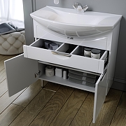 Тумба под раковину Alavann Monaco 80 ALV0186003 цвет Белый-1