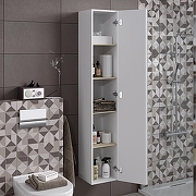 Шкаф пенал Alavann Univers 30 ALV0223001 подвесной цвет Белый-2