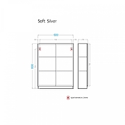 Подвесной шкаф Alavann Soft Silver 60 ALV0232002 цвет Серый-3