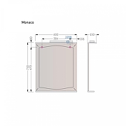 Зеркало Alavann Monaco 60-01 ALV0266001 с подсветкой цвет Белый-3