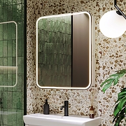 Зеркальный шкаф Alavann Lana 70 ALV0279002 с подсветкой цвет Белый-2