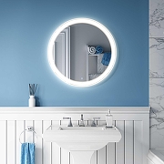 Зеркало Alavann Solis 70 ALV0757003 с подсветкой цвет Белый с сенсорным выключателем-2