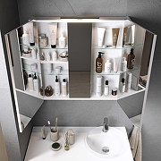 Зеркальный шкаф Alavann Cosmetic 90 ALV0772001 цвет Белый-2