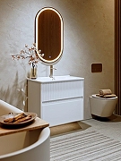 Тумба под раковину Alavann Wave 105 ALV1116001 подвесная цвет Белый-1