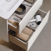 Тумба под раковину Alavann Wave 80 ALV1118001 подвесная цвет Белый-3