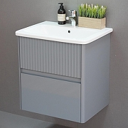 Тумба под раковину Alavann Wave 60 ALV1117002 подвесная цвет Голубой деним