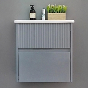 Тумба под раковину Alavann Wave 60 ALV1117002 подвесная цвет Голубой деним-1