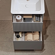 Тумба под раковину Alavann Wave 60 ALV1117002 подвесная цвет Голубой деним-3