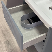 Тумба под раковину Alavann Wave 60 ALV1117002 подвесная цвет Голубой деним-4