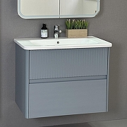 Тумба под раковину Alavann Wave 80 ALV1118002 подвесная цвет Голубой деним-2