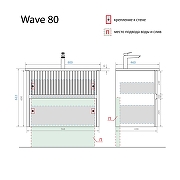 Тумба под раковину Alavann Wave 80 ALV1118002 подвесная цвет Голубой деним-6