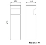 Пепельница Nofer  14124.2.S уличная цвет Нержавеющая сталь матовая-1