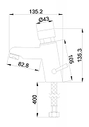 Смеситель для раковины Nofer  Protemp 07420M.N с таймером цвет Хром-1