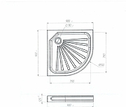 Акриловый поддон для душа 1MarKa Tondo 90x90 01пто90К цвет Белый-10