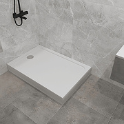 Акриловый поддон для душа 1MarKa Flat 120x80 01фл1280прК цвет Белый-1