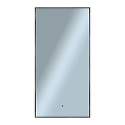 Зеркало 1MarKa Shape 50 Ц0000047092 с подсветкой цвет Черный с бесконтактным выключателем