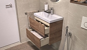 Тумба под раковину Velvex Mondi 60 359 подвесная цвет Акация темная-4