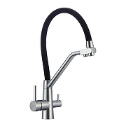 Смеситель для кухни Fmark FS0662-A01 цвет Хром Черный