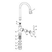 Смеситель для кухни Fmark FS8299H-02 цвет Черный Белый-1