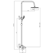Душевая система Fmark FM2407C цвет Бронза-2