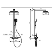 Душевая система Fmark FS45Q-03 цвет Графит-2