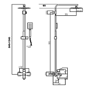 Душевая система Fmark FS8145 цвет Сатин-2