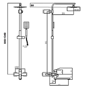 Душевая система Fmark FS8145-35 цвет Сатин-2