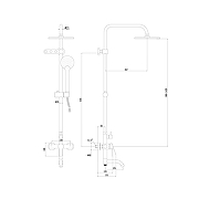 Душевая система Fmark FS8246H цвет Черный-2