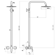 Душевая система Fmark FS8205H цвет Черный-2