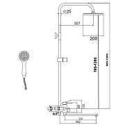 Душевая система Fmark FS8345-35 цвет Сатин-2