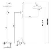 Душевая система Fmark FS8405 цвет Сатин-2