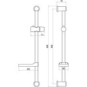 Душевая штанга Fmark FS90666H цвет Черный-2