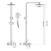 Душевая система Fmark FS8645H цвет Черный-2