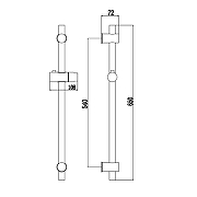 Душевая штанга Fmark FS90266H цвет Черный-2
