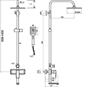 Душевая система Savol S-600108T цвет Хром-1