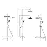 Душевая система Savol SK-H3145W цвет Белый матовый-20