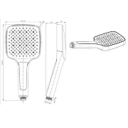 Ручной душ Savol SK-SP03 цвет Черный матовый-2