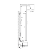 Душевая система Belz B813-3 B24813-3 цвет Оружейная сталь-4