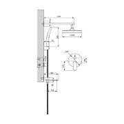 Душевая система Belz B713-3 B80713-3 цвет Оружейная сталь-1