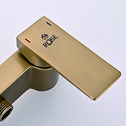 Гигиенический душ со смесителем Rose R1805G-1 цвет Золотой сатин-11