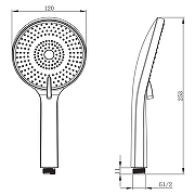 Ручной душ Raiber RPB-21 цвет Черный-2