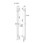 Электрический полотенцесушитель Sancos Linn 150x3 SC13002CH цвет Хром-7