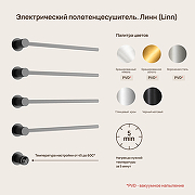 Электрический полотенцесушитель Sancos Linea 66.5х53 SC14001GG цвет Вороненая сталь-1
