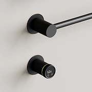 Электрический полотенцесушитель Sancos Linea 66.5х53 SC14001MB цвет Черный матовый-3
